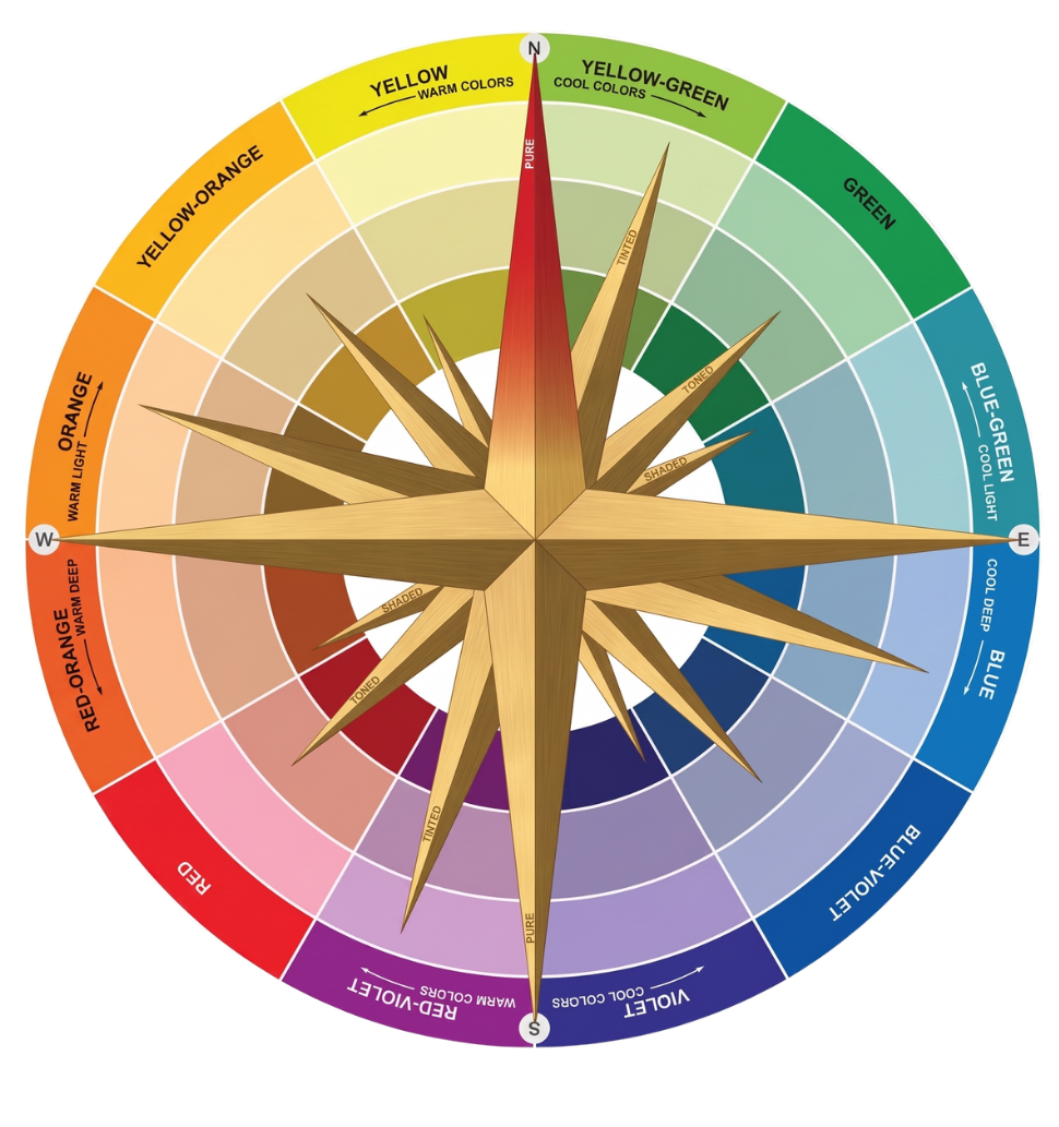 ByFERIAL 4×4 Color System colour wheel showing all 16 seasons