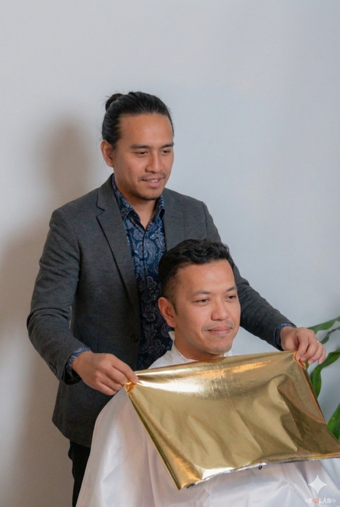 Tri conducting a colour draping analysis session