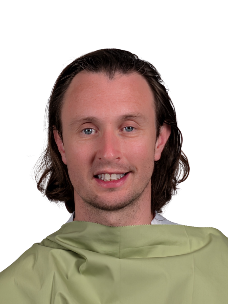 Person 3 with a colour that harmonises with their cool undertone